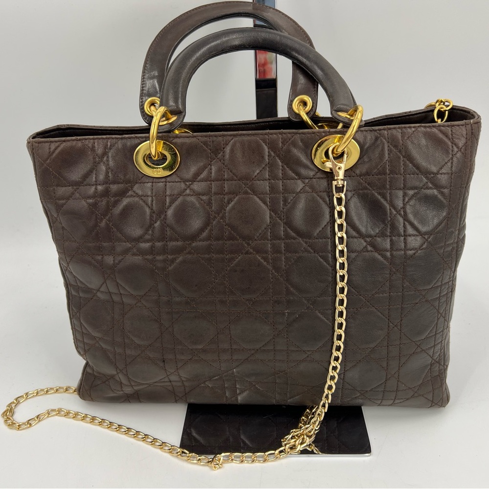 Lady Dior Leather Bag Gem